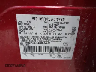 2020 Ford Edge SEL z VIN 2FMPK3J94LBB54068, wystawiony jako IAAI lot #41912225 z przebiegiem 83 528 mil mil oraz . Historia ofert i sprzedaży dostępna na DreamBid. Obrazek 9.