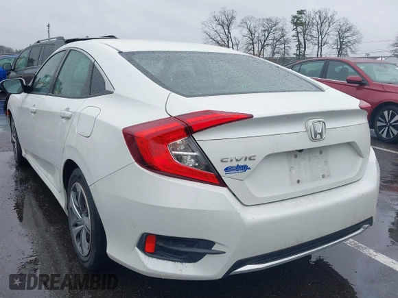 2020 Honda Civic LX with VIN 2HGFC2F66LH510069, listed as a IAAI auction lot 41860480 with 43,639 mi miles and . Bid and sale history available at DreamBid. Image 3.