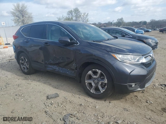 2018 Honda CR-V EX with VIN 7FARW2H55JE054435, listed as a Copart auction lot 50211165 with 34,617 mi miles and Salvage Title. Bid and sale history available at carsss.com. Image 4.