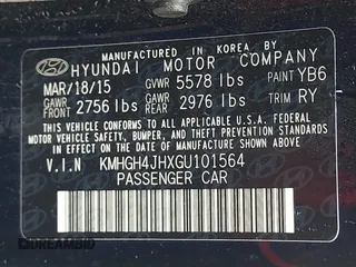 2016 Hyundai Equus Signature z VIN KMHGH4JHXGU101564, wystawiony jako IAAI lot #42210676 z przebiegiem 117 052 mil mil oraz . Historia ofert i sprzedaży dostępna na DreamBid. Obrazek 9.