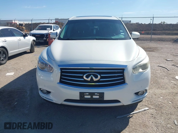2014 Infiniti QX60 with VIN 5N1AL0MN4EC550191, listed as a IAAI auction lot 41702478 with 176,885 mi miles. Bid and sale history available at carsss.com. Image 12.