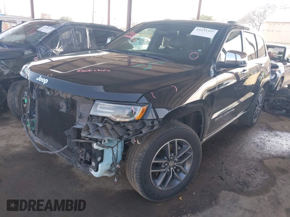 2017 Jeep Grand Cherokee Limited with VIN 1C4RJEBG0HC934116, listed as a IAAI auction lot 41633397 with 117,935 mi miles. Bid and sale history available at carsss.com. Image 18.