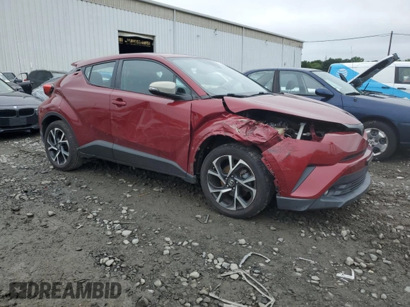2018 Toyota C-HR XLE with VIN NMTKHMBX4JR014287, listed as a Copart auction lot 60463445 with 68,018 mi miles and Salvage title. Bid and sale history available at DreamBid. Image 4.