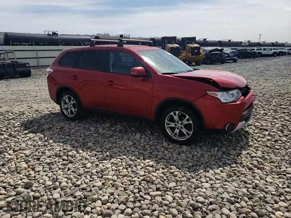 2015 Mitsubishi Outlander SE with VIN JA4AZ3A34FZ001820, listed as a Copart auction lot 53256555 with 131,124 mi miles and Salvage title. Bid and sale history available at DreamBid. Image 11.