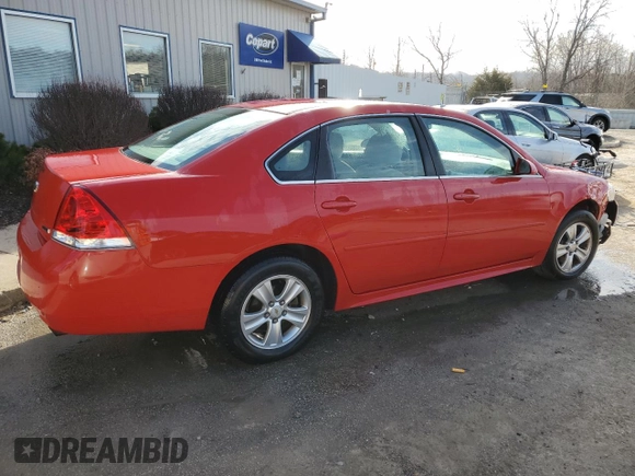 2012 Chevrolet Impala LS Fleet with VIN 2G1WF5E31C1155327, listed as a Copart auction lot 46858885 with 84,617 mi miles and Salvage title. Bid and sale history available at DreamBid. Image 3.