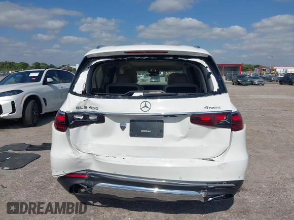 2024 Mercedes-Benz GLS 450 z VIN 4JGFF5KE0RB133823, wystawiony jako IAAI lot #42096277 z przebiegiem 21 828 mil mil oraz . Historia ofert i sprzedaży dostępna na DreamBid. Obrazek 16.