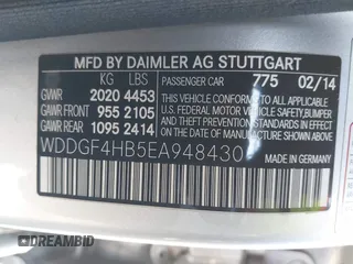 2014 Mercedes-Benz C 250 Sport with VIN WDDGF4HB5EA948430, listed as a IAAI auction lot 42709616 with 104,235 mi miles and . Bid and sale history available at DreamBid. Image 9.