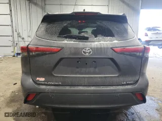 2021 Toyota Highlander L with VIN 5TDBZRBH2MS126675, listed as a Copart auction lot 41966995 with 75,886 mi miles and Salvage Title. Bid and sale history available at carsss.com. Image 6.