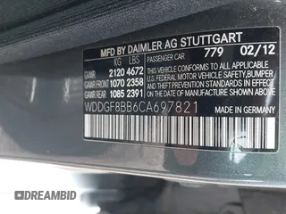 2012 Mercedes-Benz C 300 Sport с VIN WDDGF8BB6CA697821, выставлен на аукционе IAAI как лот 42347842 с пробегом 106 745 миль миль и . История ставок и продаж доступна на DreamBid. Изображение 9.