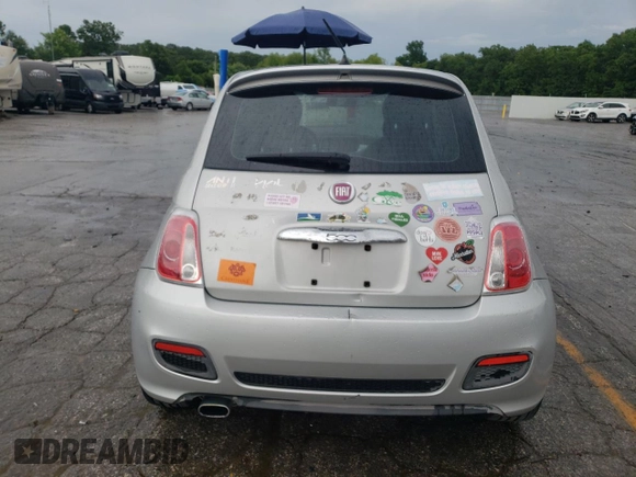 2013 FIAT 500 Sport with VIN 3C3CFFBR5DT709384, listed as a Copart auction lot 62502455 with 86,136 mi miles and Salvage title. Bid and sale history available at DreamBid. Image 6.