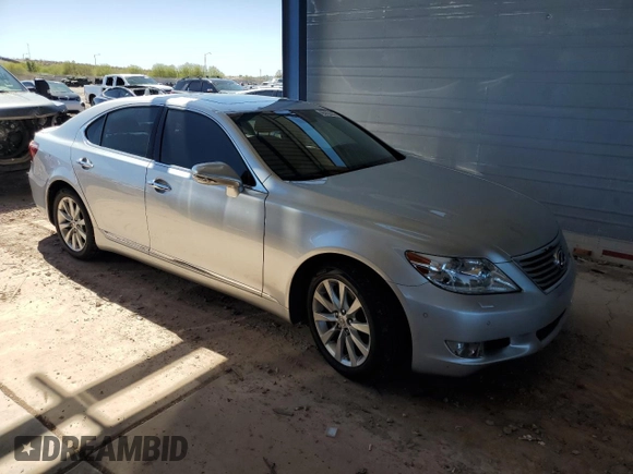 2012 Lexus LS 460 with VIN JTHBL5EF2C5111455, listed as a Copart auction lot 49353025 with 48,864 mi miles and Salvage title. Bid and sale history available at DreamBid. Image 4.
