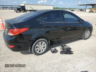 2013 Hyundai Accent GLS with VIN KMHCT4AE3DU394772, listed as a Copart auction lot 53998105 with 130,026 mi miles and Salvage Title. Bid and sale history available at carsss.com. Image 3.