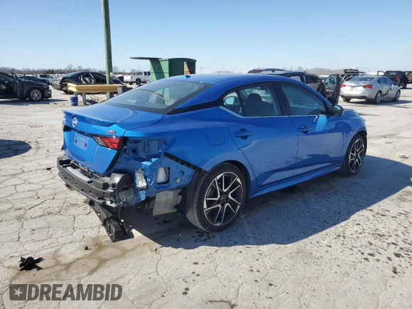 2024 Nissan Sentra SR with VIN 3N1AB8DV7RY329500, listed as a Copart auction lot 48197945 with 10,621 mi miles and Salvage Title. Bid and sale history available at carsss.com. Image 3.