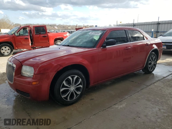 2007 Chrysler 300 with VIN 2C3KA43R87H877157, listed as a Copart auction lot 48135695 with 208,878 mi miles and Salvage Title. Bid and sale history available at carsss.com. Image 1.
