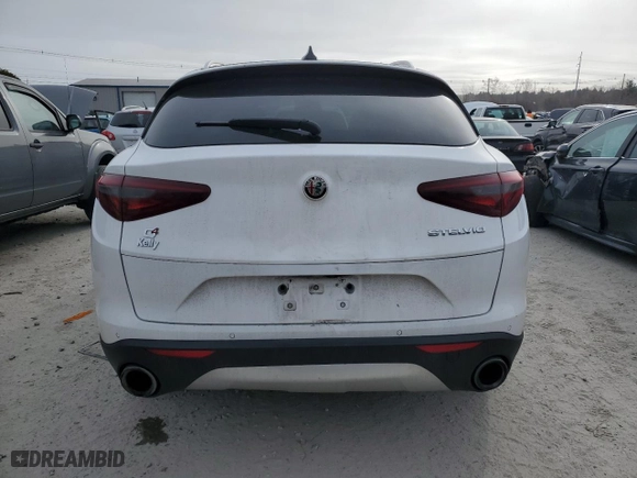 2018 Alfa Romeo Stelvio Ti with VIN ZASFAKBN8J7B87421, listed as a Copart auction lot 87905535 with 91,041 mi miles and Salvage Title. Bid and sale history available at carsss.com. Image 6.