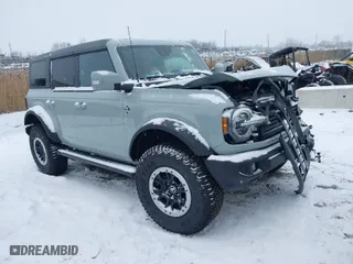 2024 Ford Bronco Outer Banks with VIN 1FMDE8BH2RLB47383, listed as a IAAI auction lot 41352347 with 344 mi miles. Bid and sale history available at carsss.com. Image 1.