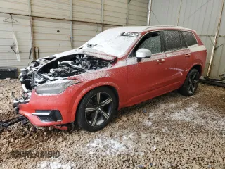 2016 Volvo XC90 T6 R-Design with VIN YV4A22PM3G1057524, listed as a Copart auction lot 46242635 with 0 mi miles and Salvage Title. Bid and sale history available at carsss.com. Image 1.