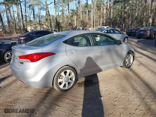 2012 Hyundai Elantra GLS with VIN KMHDH4AE1CU258404, listed as a IAAI auction lot 41766937 with 139,012 mi miles. Bid and sale history available at carsss.com. Image 4.