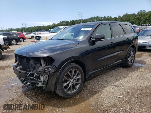 2017 Dodge Durango GT with VIN 1C4RDHDG6HC904866, listed as a Copart auction lot 58278415 with 172,586 mi miles and Salvage title. Bid and sale history available at DreamBid. Image 1.
