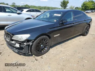 2014 BMW 7 Series 740Li xDrive with VIN WBAYF4C54ED281877, listed as a Copart auction lot 62046864 with 90,626 mi miles and Salvage title. Bid and sale history available at DreamBid. Image 1.
