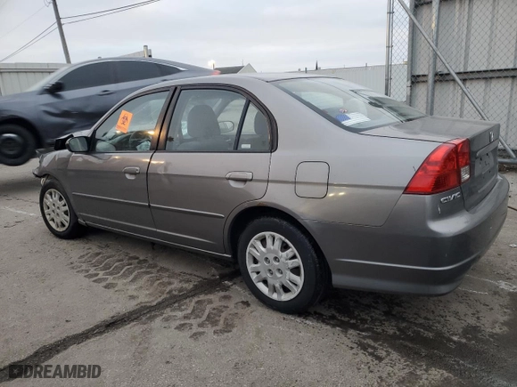2004 Honda Civic LX with VIN 1HGES16514L017016, listed as a Copart auction lot 84426604 with 0 mi miles and Salvage Title. Bid and sale history available at carsss.com. Image 2.