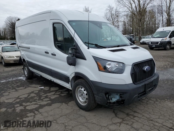 2024 Ford Transit Cargo with VIN 1FTBR1C87RKB09286, listed as a Copart auction lot 48544955 with 4,343 mi miles and Salvage Title. Bid and sale history available at DreamBid. Image 4.