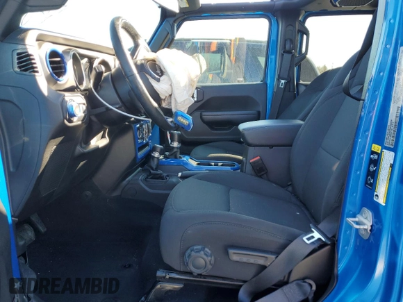 2022 Jeep Wrangler Unlimited Sport S with VIN 1C4HJXDG0NW203829, listed as a Copart auction lot 47921245 with 17,967 mi miles and Salvage Title. Bid and sale history available at DreamBid. Image 7.