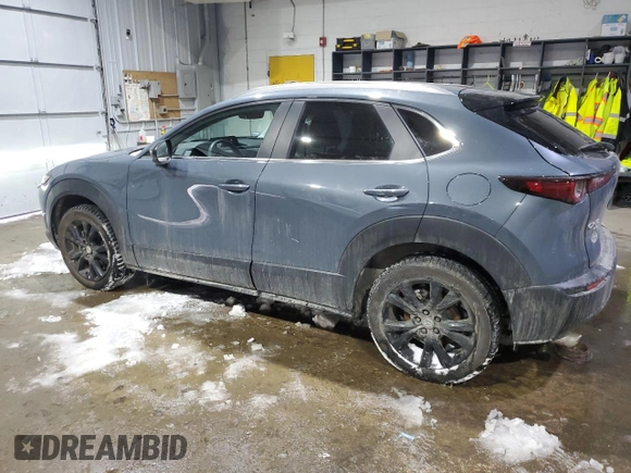 2024 Mazda CX-30 2.5 S Carbon Edition with VIN 3MVDMBCM2RM614198, listed as a Copart auction lot 43859965 with 12,358 mi miles and Salvage Title. Bid and sale history available at carsss.com. Image 2.