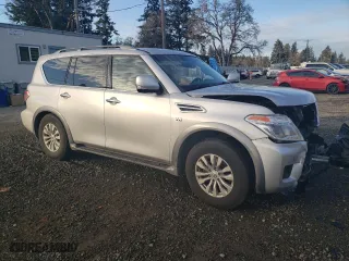 2017 Nissan Armada SV with VIN JN8AY2NC5H9506138, listed as a Copart auction lot 83483064 with 127,638 mi miles and Salvage Title. Bid and sale history available at carsss.com. Image 4.