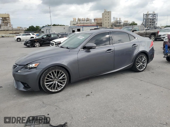 2014 Lexus IS 250 with VIN JTHBF1D21E5029444, listed as a Copart auction lot 59900835 with 157,047 mi miles and Salvage title. Bid and sale history available at DreamBid. Image 1.