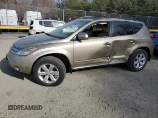 2006 Nissan Murano SL with VIN JN8AZ08T56W406116, listed as a Copart auction lot 50426325 with 153,009 mi miles and Salvage Title. Bid and sale history available at DreamBid. Image 1.