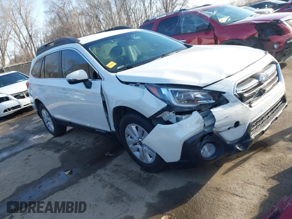 2019 Subaru Outback Premium with VIN 4S4BSAFC4K3310935, listed as a IAAI auction lot 41801932 with 108,479 mi miles. Bid and sale history available at carsss.com. Image 1.