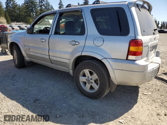 2006 Ford Escape Hybrid with VIN 1FMYU96H06KA69739, listed as a Copart auction lot 53856245 with 121,454 mi miles and Salvage title. Bid and sale history available at DreamBid. Image 2.