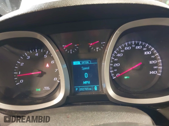 2014 Chevrolet Equinox LT with VIN 2GNFLFE39E6187848, listed as a IAAI auction lot 41644924 with 92,703 mi miles. Bid and sale history available at carsss.com. Image 7.