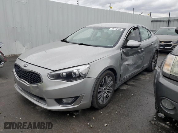 2014 Kia Cadenza Premium with VIN KNALN4D77E5130328, listed as a Copart auction lot 78710404 with 124,364 mi miles and Salvage Title. Bid and sale history available at carsss.com. Image 1.