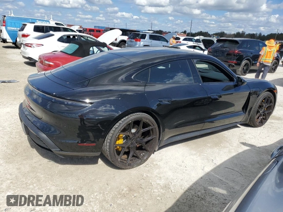 2022 Porsche Taycan with VIN WP0AA2Y16NSA11528, listed as a Copart auction lot 77314554 with 19,910 mi miles and Non repairable. Bid and sale history available at DreamBid. Image 3.