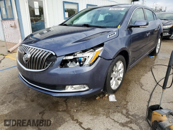 2015 Buick LaCrosse Leather with VIN 1G4GB5G38FF278510, listed as a Copart auction lot 52624855 with 96,030 mi miles and Salvage Title. Bid and sale history available at DreamBid. Image 1.