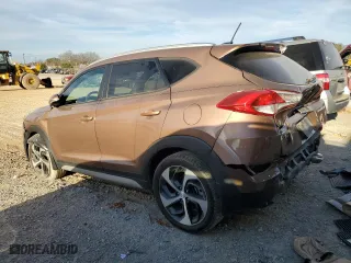 2017 Hyundai Tucson Value with VIN KM8J33A25HU455293, listed as a Copart auction lot 48824315 with 27,723 mi miles and Salvage Title. Bid and sale history available at carsss.com. Image 2.