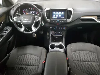 2018 GMC Terrain SLE with VIN 3GKALMEV7JL402338, listed as a Copart auction lot 77337854 with 144,904 mi miles and Salvage Title. Bid and sale history available at carsss.com. Image 8.