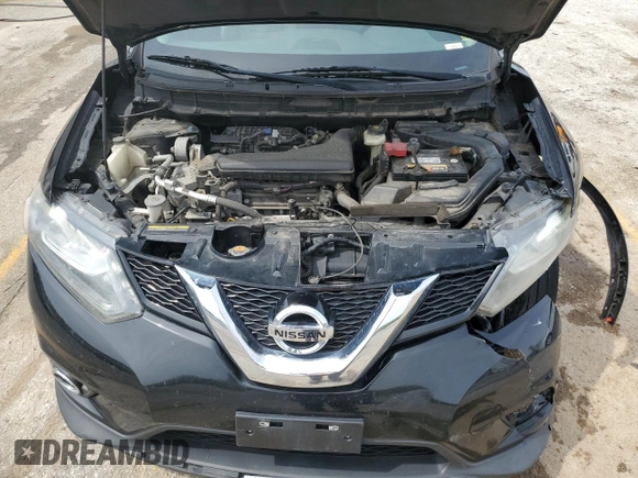 2016 Nissan Rogue S with VIN 5N1AT2MV7GC816401, listed as a Copart auction lot 53946055 with 154,160 mi miles and Salvage Title. Bid and sale history available at DreamBid. Image 12.