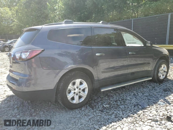 2014 Chevrolet Traverse LS z VIN 1GNKVFEDXEJ123578, wystawiony jako Copart lot #57697115 z przebiegiem 112 680 mil mil oraz Szkoda całkowita • Salvage title. Historia ofert i sprzedaży dostępna na DreamBid. Obrazek 3.