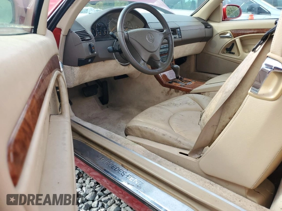 1999 Mercedes-Benz SL-Class with VIN WDBFA68F0XF183781, listed as a Copart auction lot 73665464 with 69,046 mi miles and Clean Title. Bid and sale history available at carsss.com. Image 8.