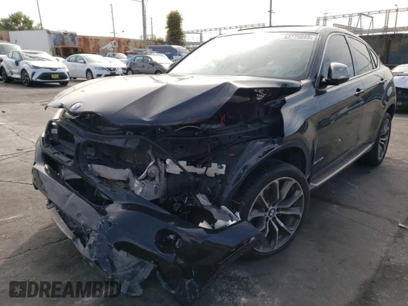 2016 BMW X6 sDrive35i with VIN 5UXKU0C57G0F92531, listed as a Copart auction lot 43775093 with 103,814 mi miles. Bid and sale history available at carsss.com. Image 1.