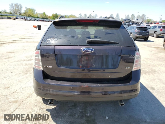 2007 Ford Edge SEL PLUS with VIN 2FMDK39C17BB57132, listed as a Copart auction lot 52845925 with 140,448 mi miles and Salvage Title. Bid and sale history available at carsss.com. Image 6.