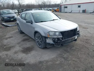 2014 Dodge Avenger SE with VIN 1C3CDZABXEN155014, listed as a IAAI auction lot 41554588 with 154,145 mi miles and . Bid and sale history available at DreamBid. Image 1.