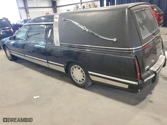 1997 Cadillac Deville Professional Limousine with VIN 1GEEH90Y1VU500023, listed as a Copart auction lot 78817444 with 87,977 mi miles and Non Repairable. Bid and sale history available at carsss.com. Image 2.