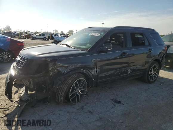 2017 Ford Explorer Sport with VIN 1FM5K8GT2HGD82948, listed as a Copart auction lot 57277915 with 93,594 mi miles and Clean title. Bid and sale history available at DreamBid. Image 1.