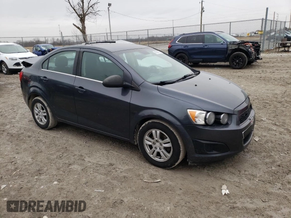 2013 Chevrolet Sonic LT with VIN 1G1JC5SB9D4193568, listed as a Copart auction lot 48080025 with 97,370 mi miles and Salvage Title. Bid and sale history available at DreamBid. Image 4.