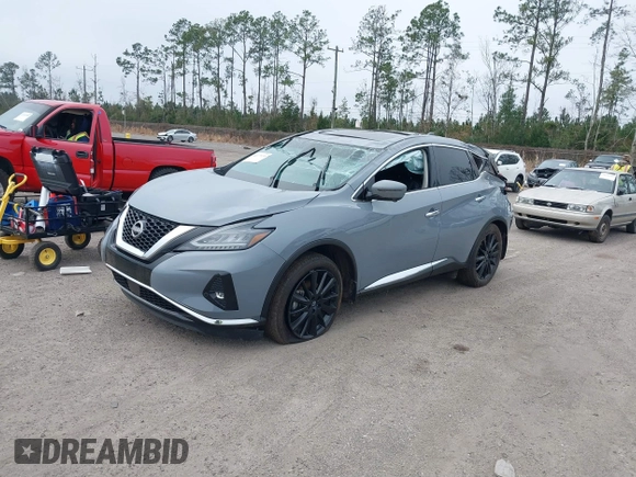 2023 Nissan Murano SL with VIN 5N1AZ2CJXPC131449, listed as a IAAI auction lot 41177130 with 19,474 mi miles and . Bid and sale history available at DreamBid. Image 2.