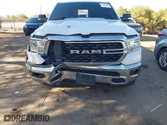 2022 Ram 1500 Big Horn z VIN 1C6RREBT6NN274404, wystawiony jako IAAI lot #42086856 z przebiegiem 66 000 mil mil oraz . Historia ofert i sprzedaży dostępna na DreamBid. Obrazek 6.